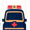 Icono de ambulancia o vehículo de emergencia.